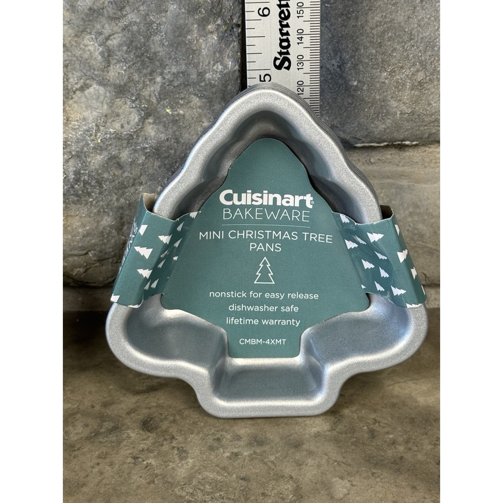 Cuisinart Bakeware Mini Christmas Tree Cake Pans 2 – 4 Piece Set (CMBM-4XMT) New - Picture 12 of 14